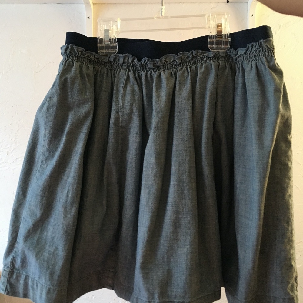 Land's End Light Chambray Skort